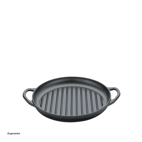 Grillpfanne mit 2 Griffen, 30 cm schwarz