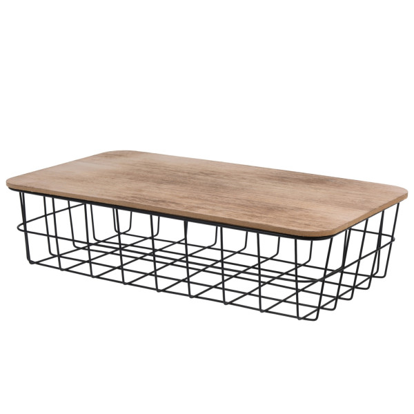 KORB MIT DECKEL 40X23X10 CM