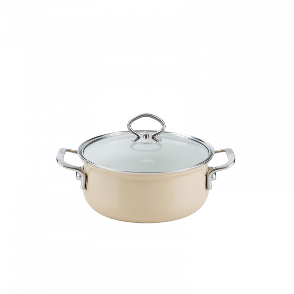 Riess CAPPUCCINO Kasserolle mit Glasdeckel