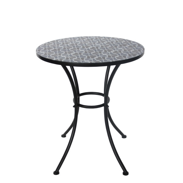 Gartentisch Celia "Black and White" Metall
