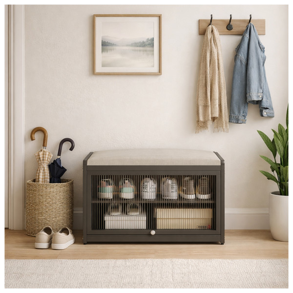 Schuhbank Pawel grau