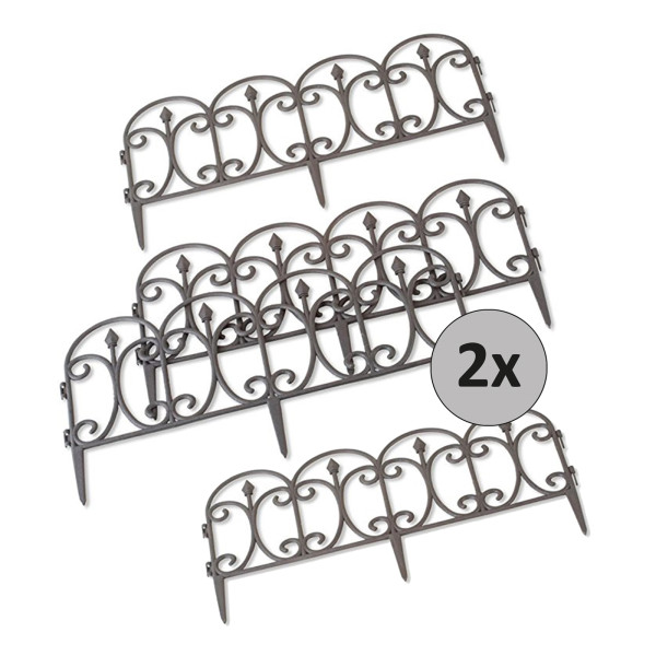 Gartenzaun Nessa verschnörkelt