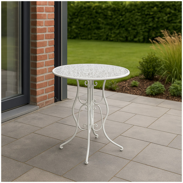 HTI-Line Lani Weiß Gartentisch