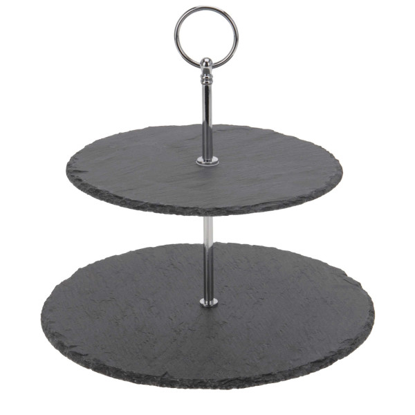 ETAGERE MIT 2 LAGEN 20 CM / 25 CM HÖHE 23 CM