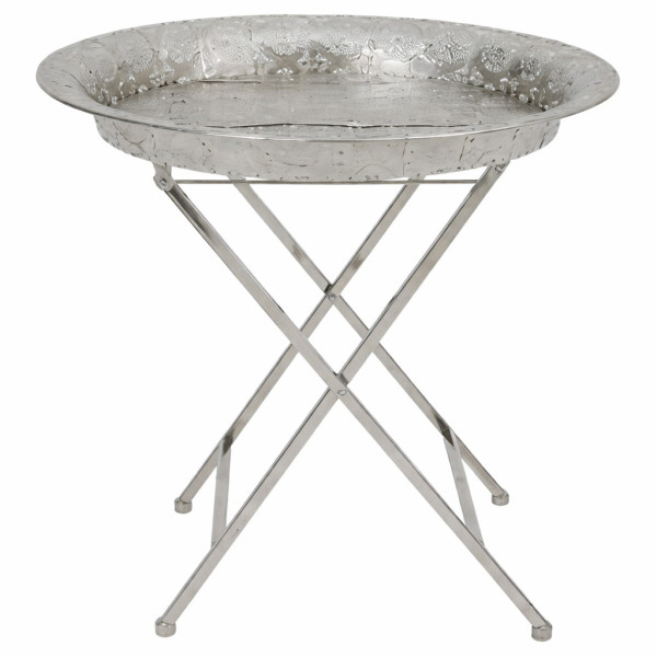 Beistelltisch klappbar silber 55 cm