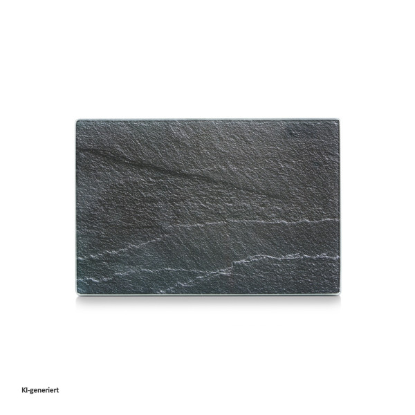 Glasschneideplatte "Schiefer", anthrazit
