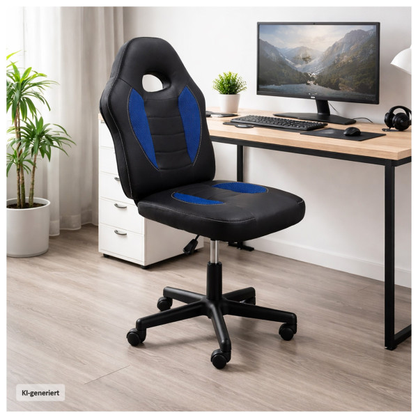 Drehstuhl Daytona Smart schwarz-blau