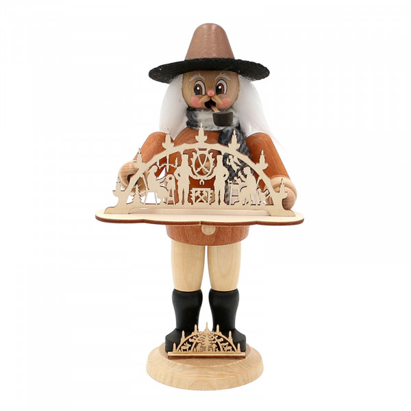 Sigro Gerhard der Schwibbogenverkäufer Holz Räuchermann