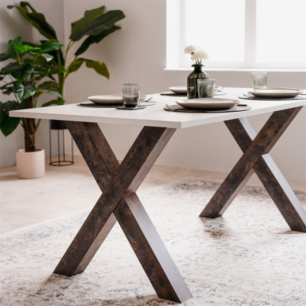 Esstisch Sevilla 81a mit X-Gestell