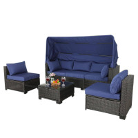 HTI-Living Eleni Braun/Blau Outdoor Sofa HTI-Living Eleni Braun/Blau Outdoor Sofa