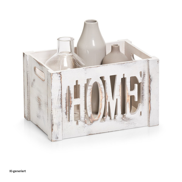Aufbewahrungskiste "home" Holz 30x20x18