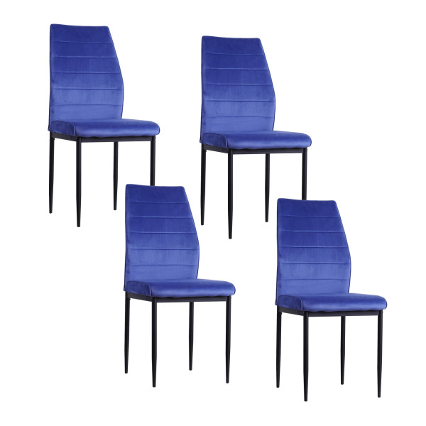 Stuhl Madison Velvet blau