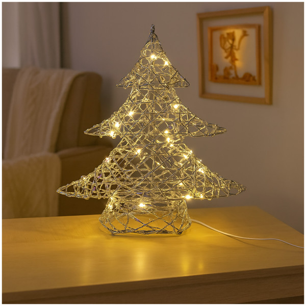 Noor LED-Baum mit Perlen Winterdekoration