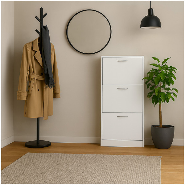 HTI-Living Thekla Weiß Schuhschrank