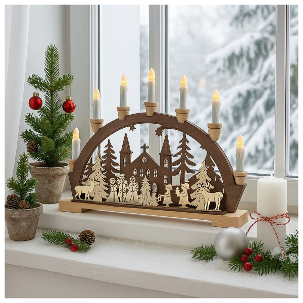 HTI-Living Sternensinger vor der Kirche Leuchtbogen