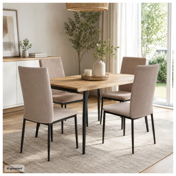 Stuhl Finn apricot cord