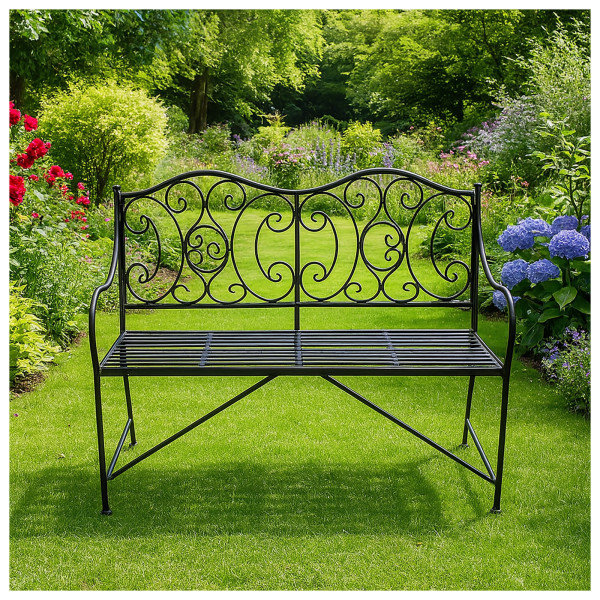 HTI-Living Gartenbank Sitzbank aus Metall