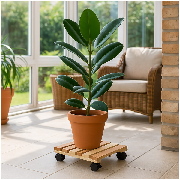 Pflanzenroller Heidi 2er Set Natur