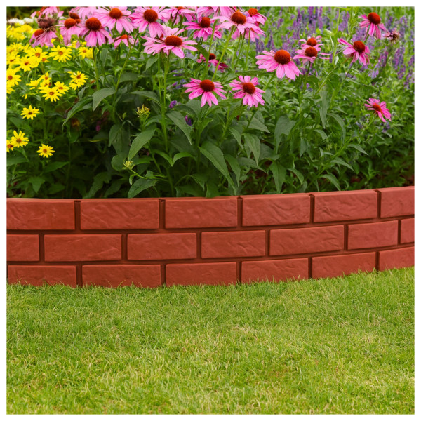 BEETEINFASSUNG 4ER SET 42X17,5 CM 8X SPITZE 12,5 C