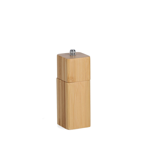 ZELLER Present Holz eckig 14,7 cm Salz- oder Pfeffermühle