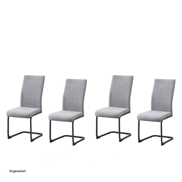 Schwingstuhl LennyP 4er Set grau