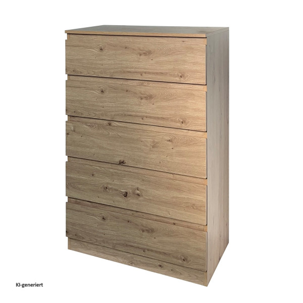 Kommode Thekla 5 Schubladen artisaneiche