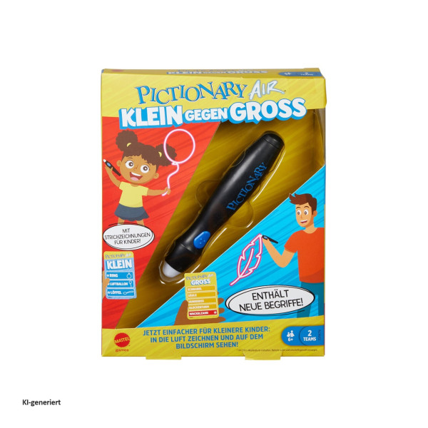 Mattel GYH79 - Pictionary Air - Klein gegen Groß