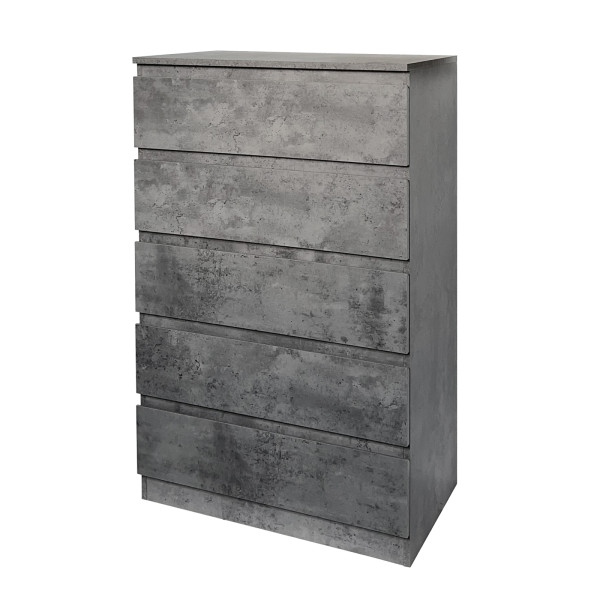 Kommode Thekla 5 Schubladen beton