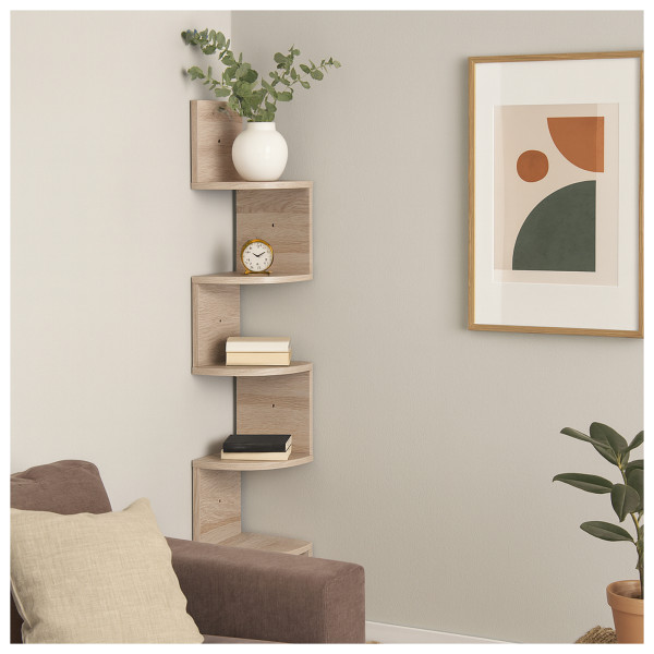 Wandregal Lisa, 5 Fächer, Sonoma