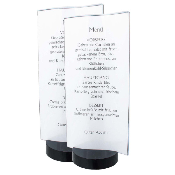 Tischaufsteller Menü, 2er Set