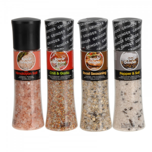 neuetischkultur Vier Sorten Gewürzmühlen-Set 4 Stück