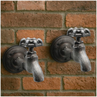 HTI-Living Steampunk Kleiderhaken 2er Set HTI-Living Steampunk Kleiderhaken 2er Set