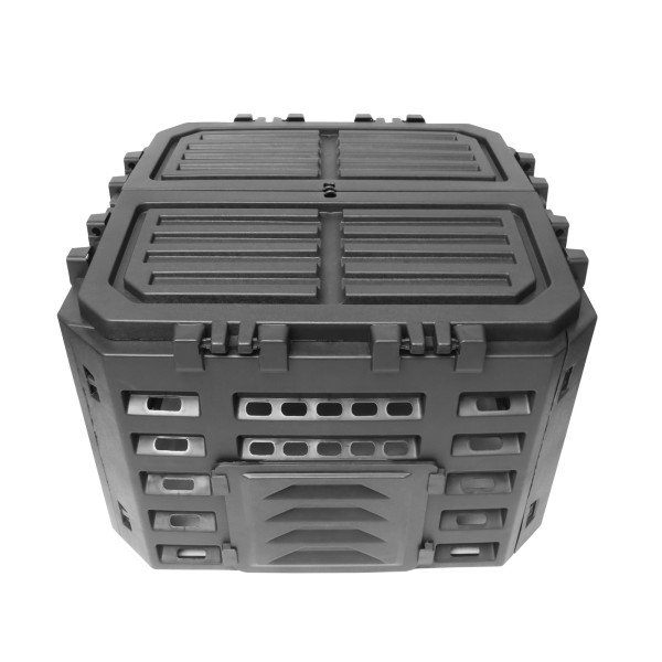 Komposter 180L Carly schwarz / grün PP