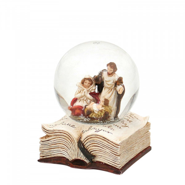 SIGRO Heilige Familie Schneekugel mit Buch