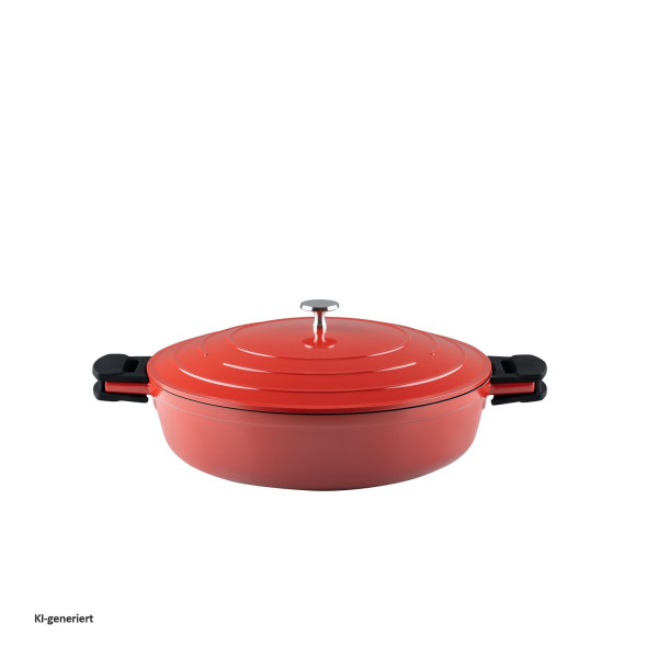 Schmorpfanne mit Deckel Keramika Red