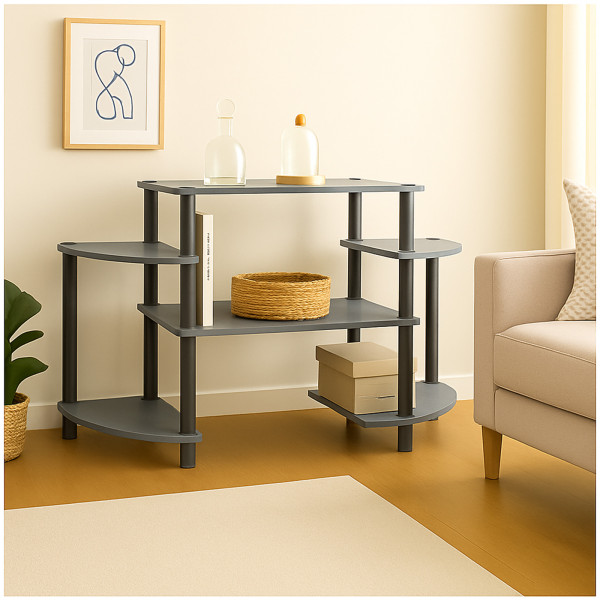 HTI-Living Beton Regal Stack mit 6 Ablageflächen