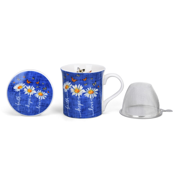 Jameson Tailor Daisy Kräuterteetasse mit Deckel und Sieb