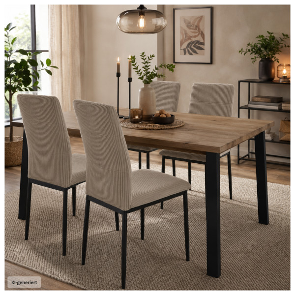 Stuhl Finn beige cord