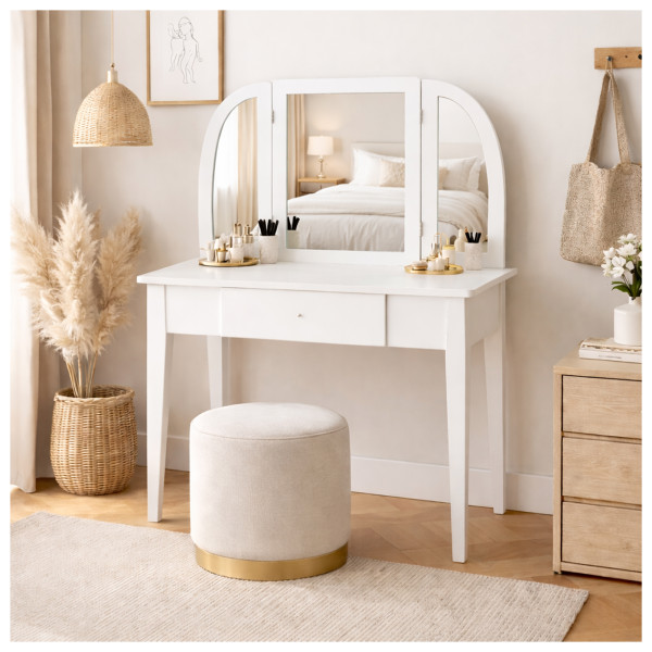 Schminktisch Melia weiß