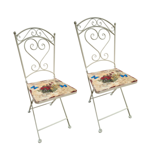 Metallstuhl 2er-Set
