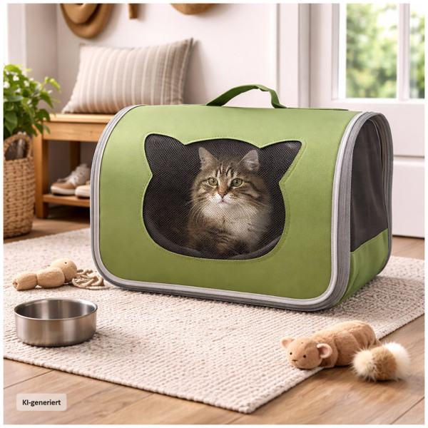 Katzenrucksack Agosta grün