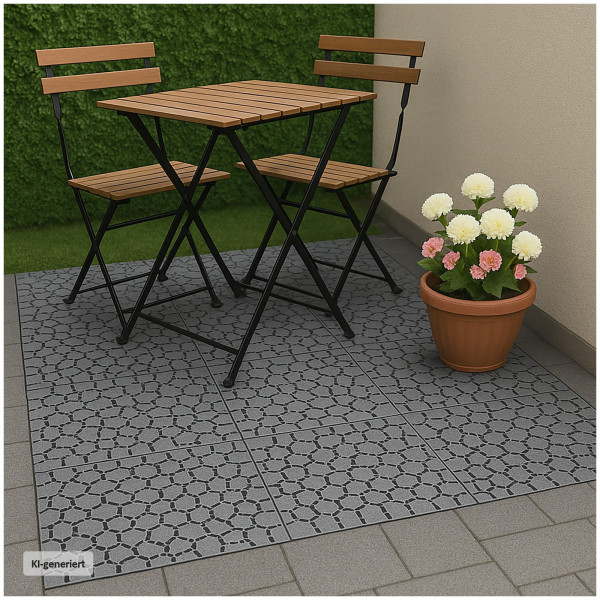 Gartenweg Nessa, Stone, 4teilig, grau grau