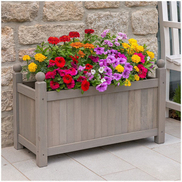 Pflanztrog Pflanzkübel Heidi 2 Large Grau