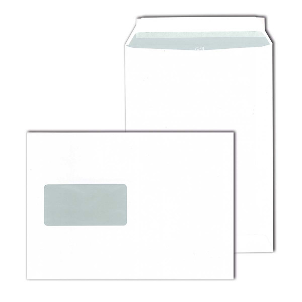 Versandtaschen DIN C5 haftklebend Offset weiß 90