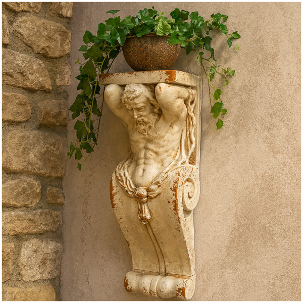 HTI-Living Figur Hephaistos Wandkonsole Apollon