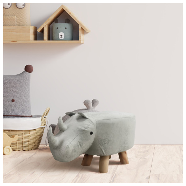 HTI-Living Tiermotiv Nashorn Hocker für Kinder