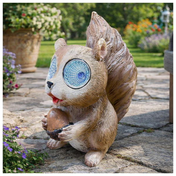 Solar-Gartenfigur Eichhörnchen