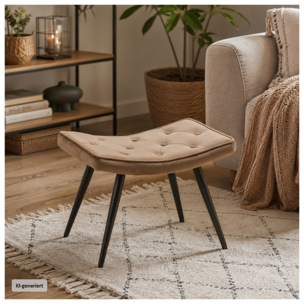 Hocker Freya braun