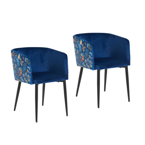 Stuhl Destin Blue Fantasy 2er-Set