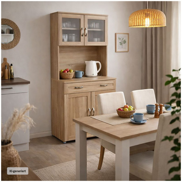 Küchenbuffet Küchenschrank Blanca Sonoma
